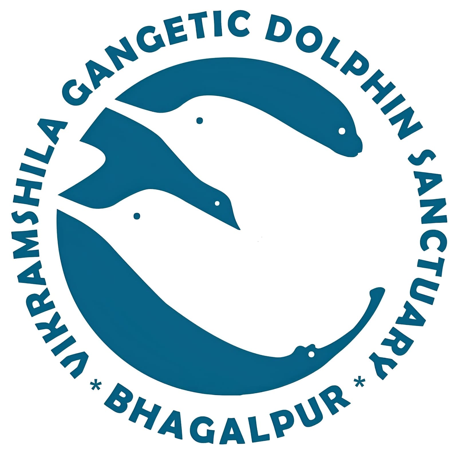 Vikramshila Gangetic Dolphin Sanctuary Bhagalpur Logo