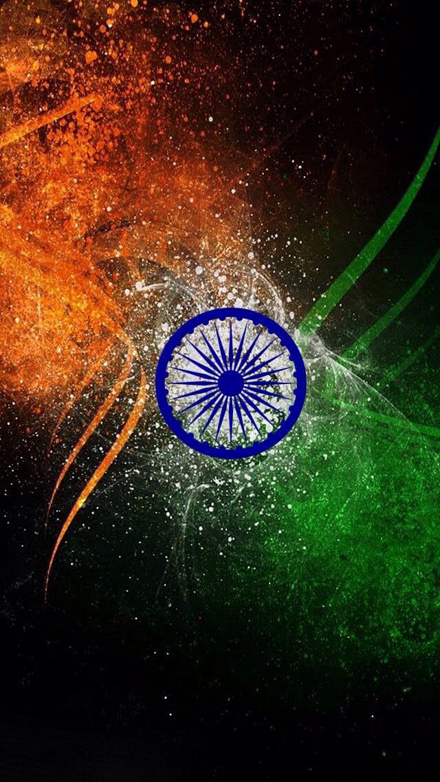 Digital Indian Flag Wallpaper