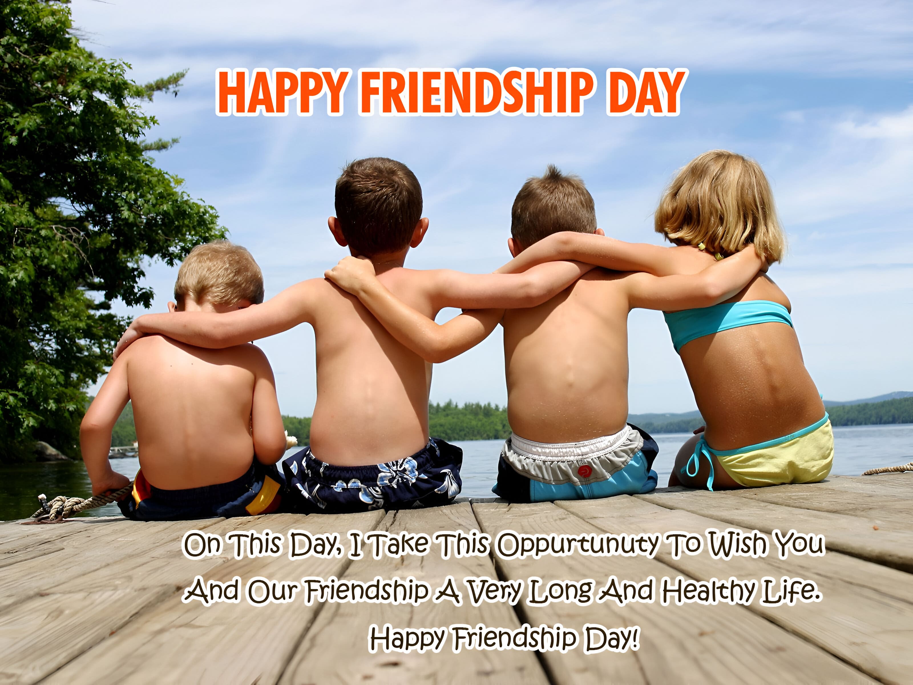 Friendship Day Heart Wallpaper Edit Online