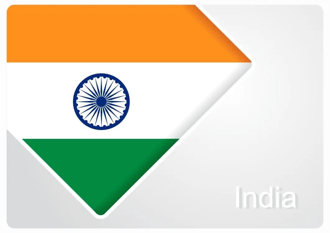 Indian Flag On Wall Desktop Wallpaper